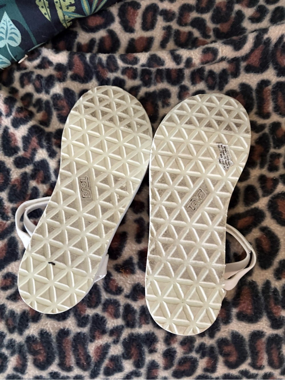 Women's White Teva Strappy Sandals - Picture 3 of 3